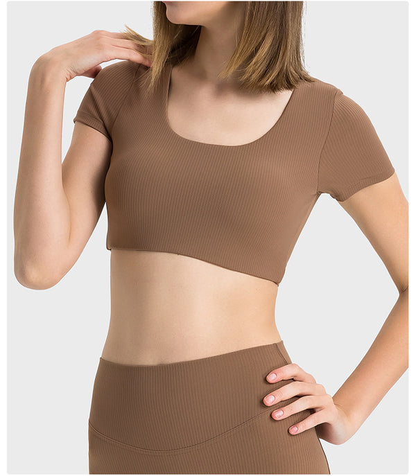 U-neck Cropped Top