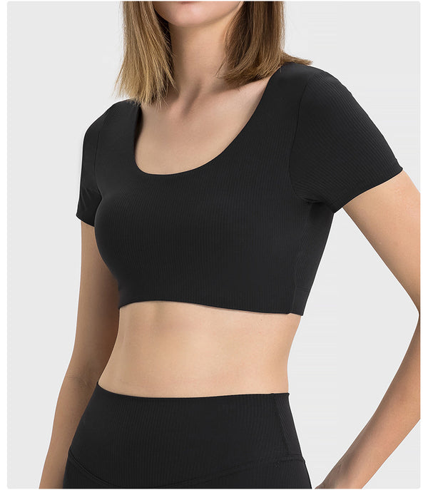 U-neck Cropped Top