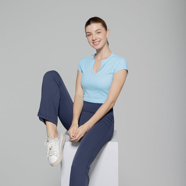 V Neck Cropped Top