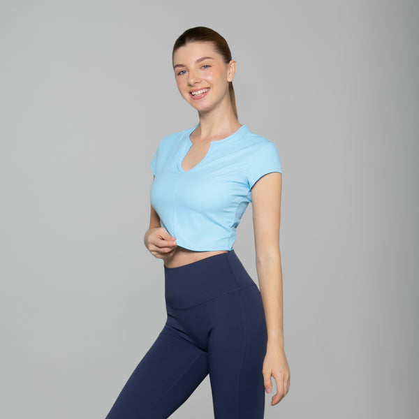 V Neck Cropped Top