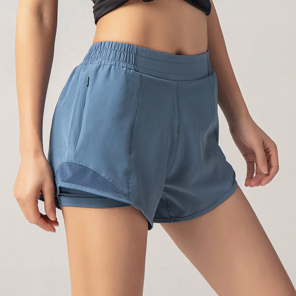 Two-sided Zipper Pocket Short Pants